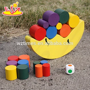 2018 Großhandel billig Holzwaage Spielzeug für Kleinkinder, pädagogische Holzwaage Spielzeug für Kleinkinder W11F064