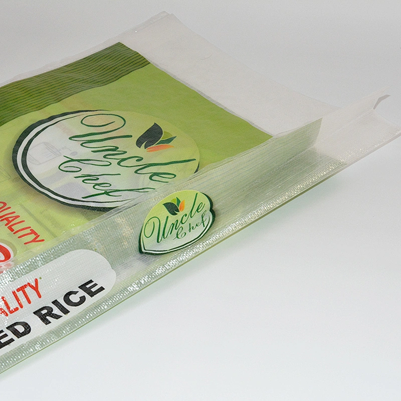 10kg 25kg 50kg pp plastic color printing woven bag for rice fertilizer packaging