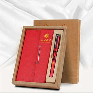 Box Packaging Pen Notebook Gift Set Customized Logo Business Gift Set Valentine Gift for Business Office Man