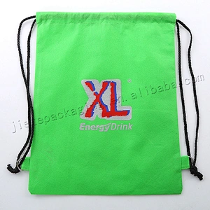Customized promotion cheap non woven foldable reusable drawstring shopping bag