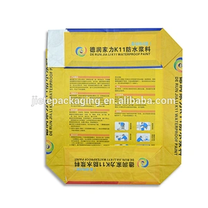 Made in china kraft paper block bottom bag for mineral granular such as powder,waterproof slurry,glue,cement