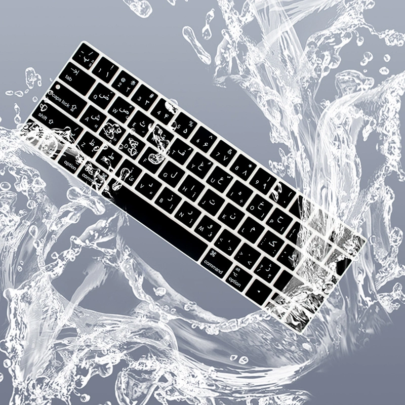 Farsi Persian silicone keyboard skin keyboard protector for Macbook keyboard Covers touch bar 13 15 English version