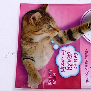 Plastic baby and pet toy packaging bag with hang hole,lovely plastic toy bag