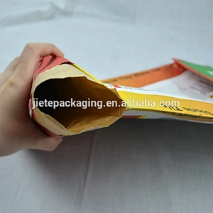 Kraft paper material valve bag for packing glue 20kg