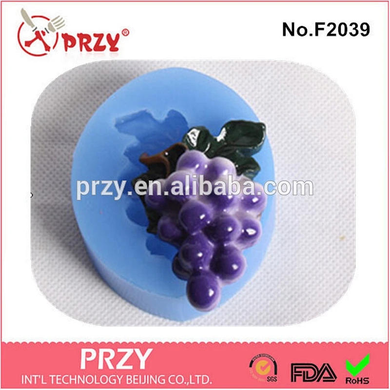 F2039 PRZY grape shape fondant silicone mold for fondant cake decorating fondant tools
