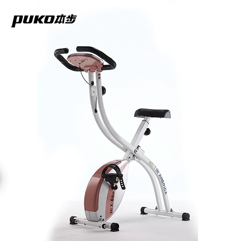 Indoor exercise machine foldable Magnetic elliptical X Bike for space saving