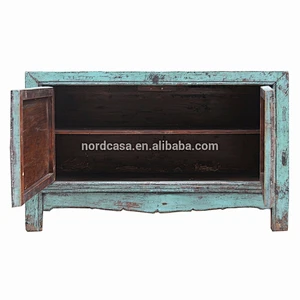 Chinese used wood asian furniture Hand-painted wholesale antique old furniture