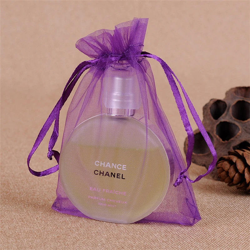 Custom Promotional Candy Bag Drawstring Small Jewelry Gift Bag Mesh Bag