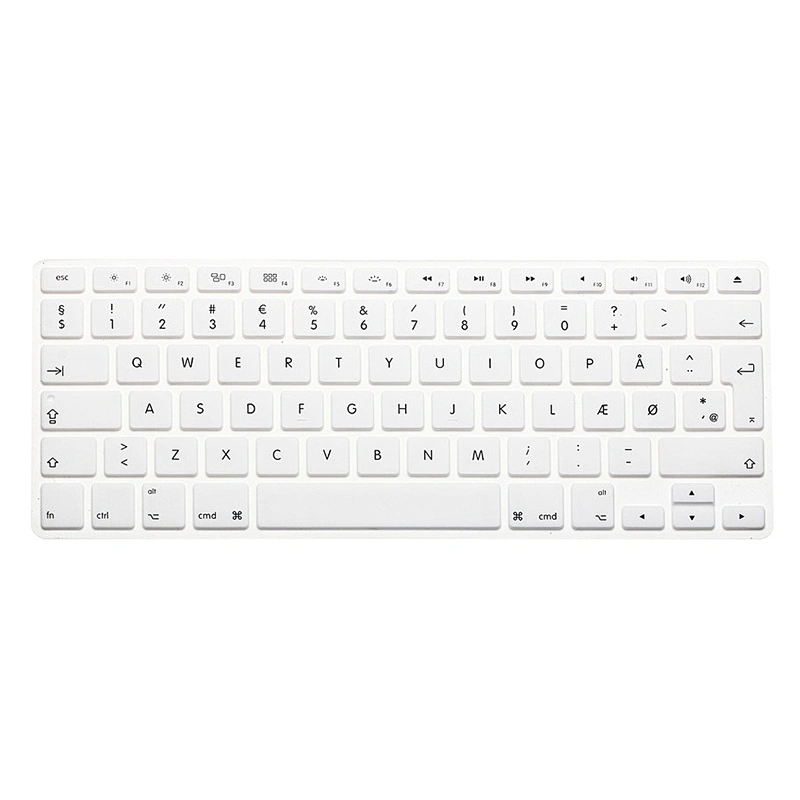Custom danish design Danish Language Silicone Keyboard Cover laptop skin printer for MacBook Retina 12