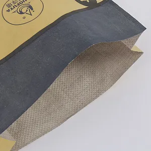 kraft paper bag for cement putty powder packing20kg 50kg