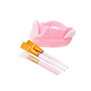 Wood handle face facial mask makeup brush for beauty tools cosmetic mask brush