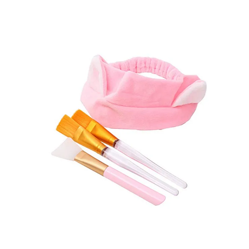 Wood handle face facial mask makeup brush for beauty tools cosmetic mask brush