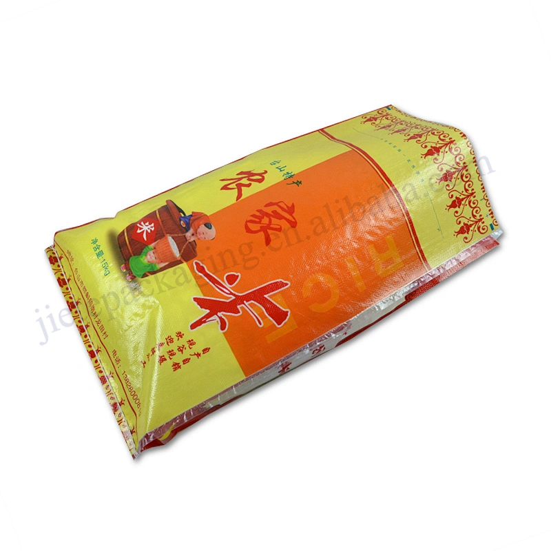 Customized transparent plastic 15kg rice packing bag for corn,millet,black rice,buckwheat,oats,barley,sorghum