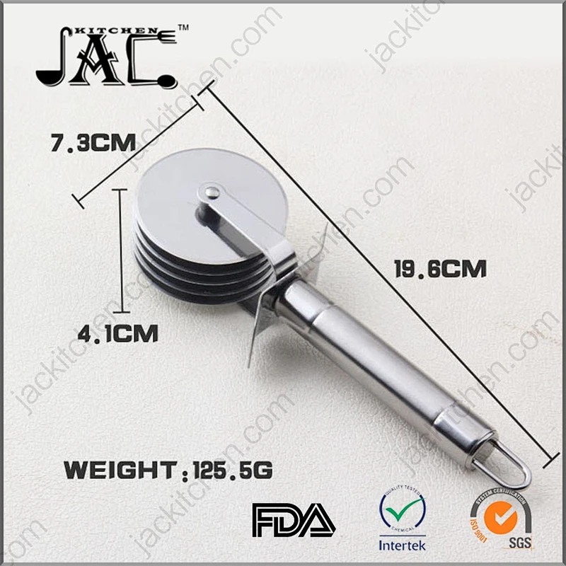 Heavy Duty 5 Wheel Stainless Steel Pizza Cutter Slicer