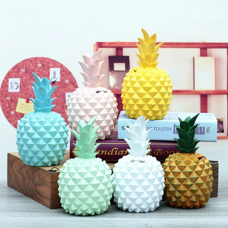 Creative COLORFUL Pineapple Piggy Bank