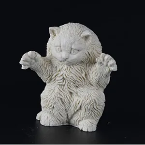 Cute Cat SOAP molds Handmade Candle making mold silica for Aroma Stone Decorations
