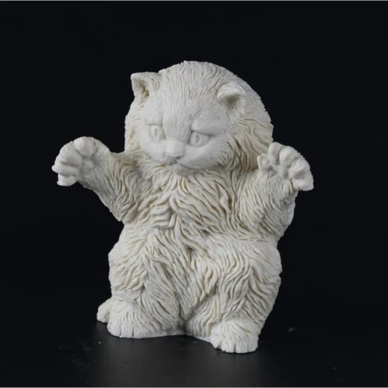 Cute Cat SOAP molds Handmade Candle making mold silica for Aroma Stone Decorations
