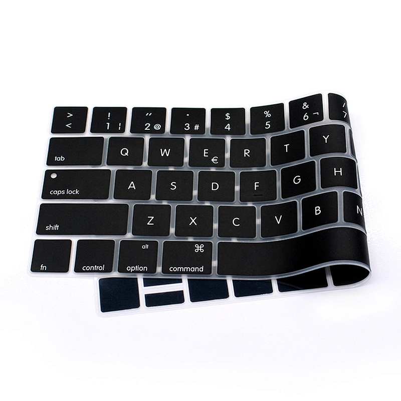 Hot Sale Laptop Silicone Spanish Keyboard Protector custom keyboard skin For macbook pro touch bar 13 15