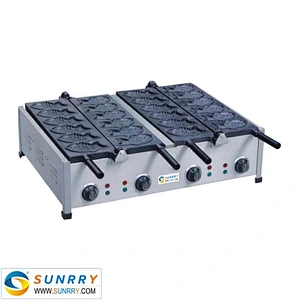 Most popular electric taiyaki cake machine maker with big mouth for sale