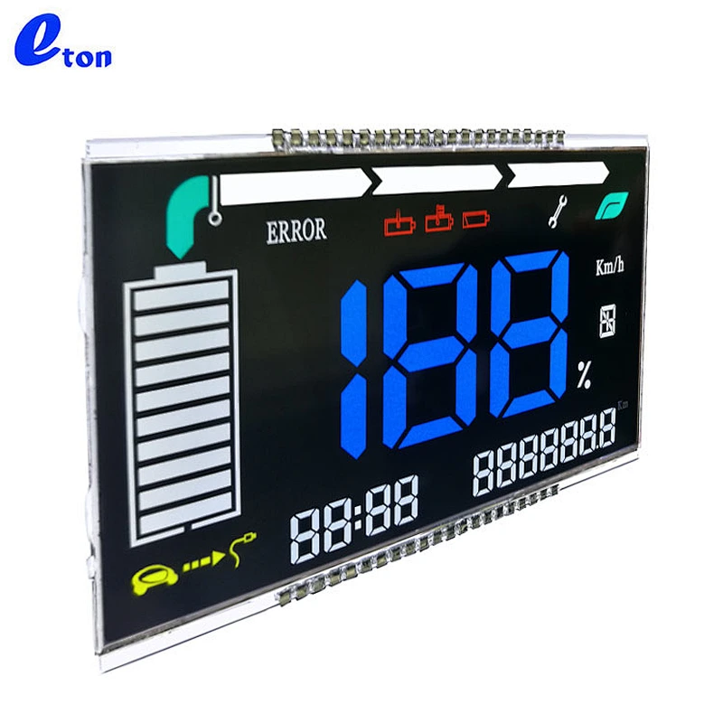 custom digit segment odometer VA transparent LCD modules