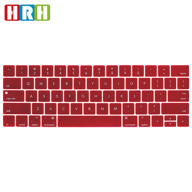 silicone colored laptop keyboard skin laptop keyboard  for macbook pro touch bar 13 15 english laptop keyboard