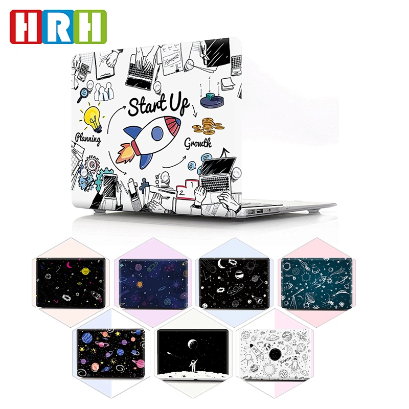 Cartoon Space Series odm oem pc case printer dust cover Hard Shell  For macbook pro 17 hard shell case Air Pro Touch Bar for mac