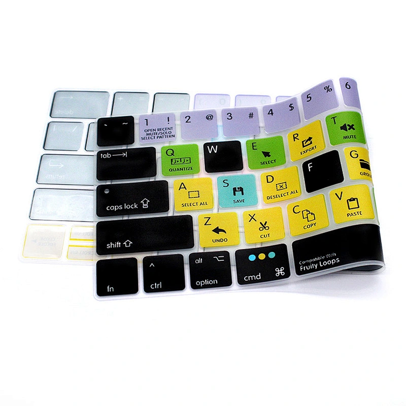 fl studio keyboard shortcut keys Silicone Keyboard Protector For Mac Touch Bar Functional Fruity Loops Hot Key Keyboard Skin