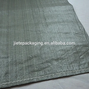 Grey color Russia garbage PP woven big bags, sacks for building material