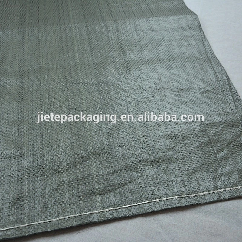 Grey color Russia garbage PP woven big bags, sacks for building material