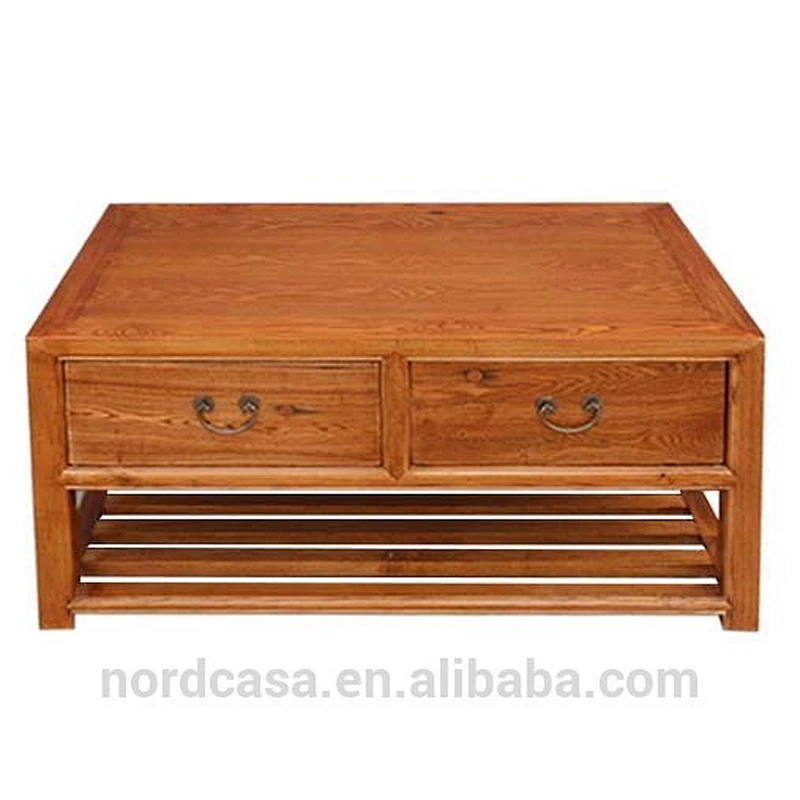 Chinese Antique Furniture Pine Wood Coffee Table