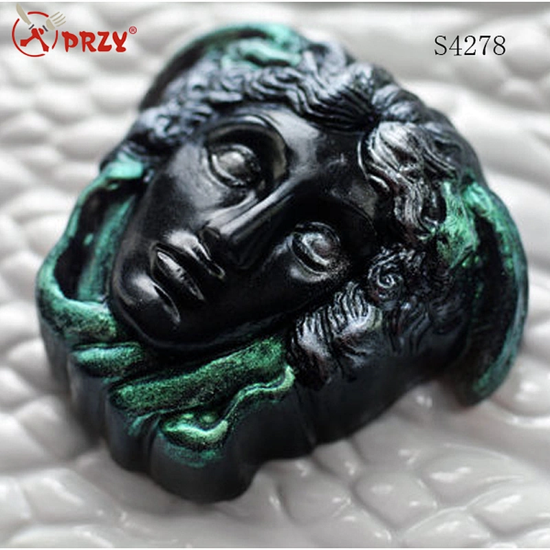 S4278 PRZY Head of Medusa Soap / Snake Soap silicone rrbber mold silicone mold for soap