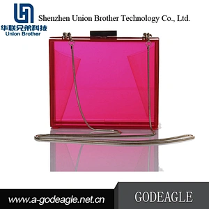 Hot china products wholesale Handmade luxurious beautiful acrylic box clutch