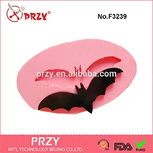 45mm Bat Halloween mold for fondant silicone halloween fondant mold bat cake decorations tools