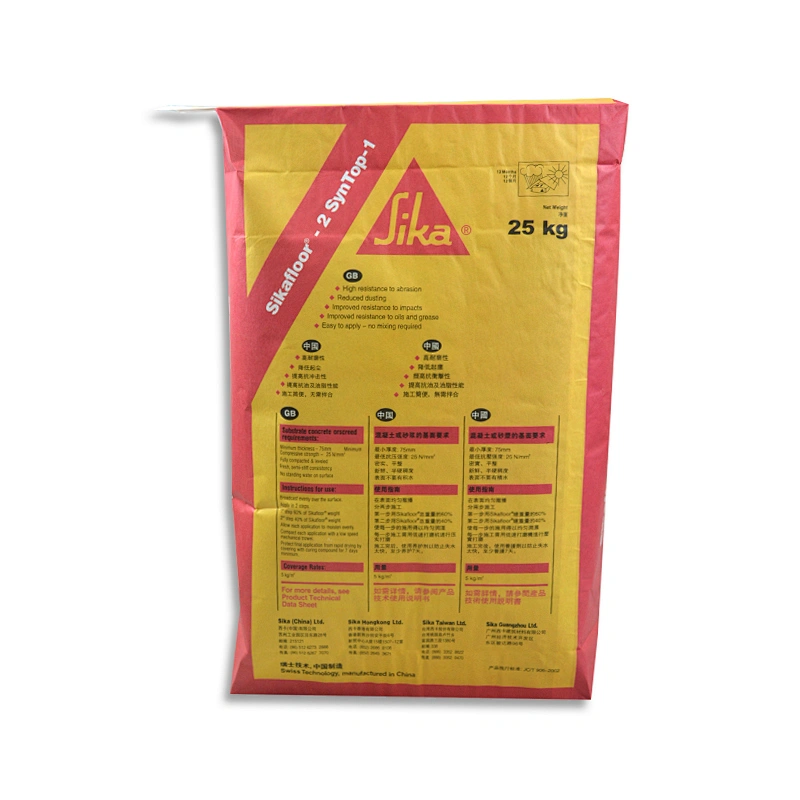 Wholesale moisture proof polyethylene kraft paper cement powder packaging valve bag 20kg 25kg