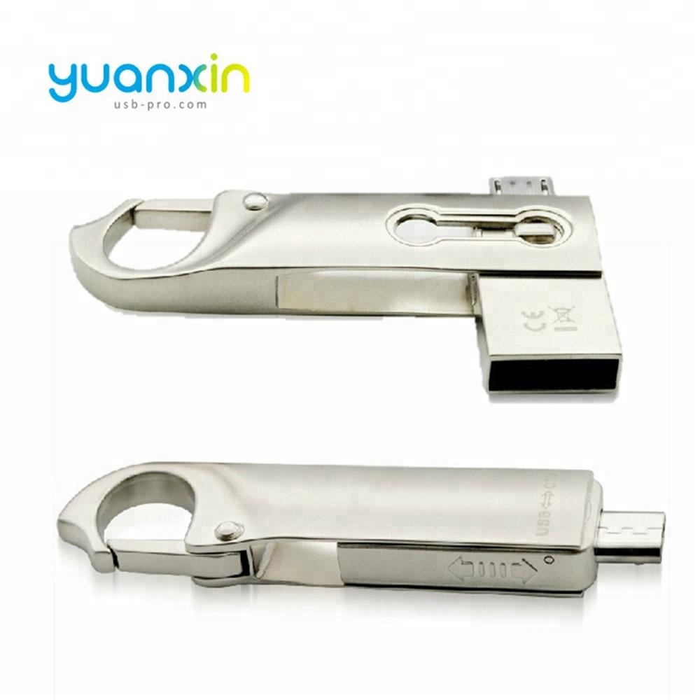 Swivel Keychain Carabine Type C OTG USB Flash Drive 3.0 / 3.1