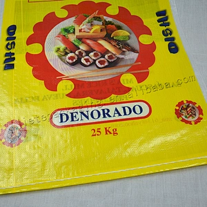 High quality 100% transparent pp woven 25kg rice packing bag