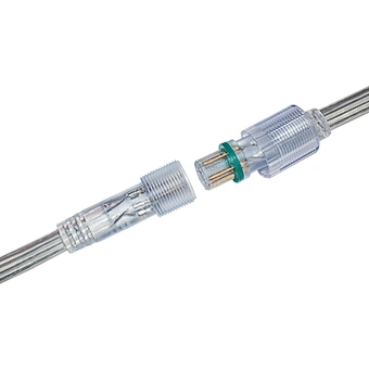 2pin 3pin 4 pin M16 led wire connector, 2 core male to female waterproof connector ip68 plastic cable connector
