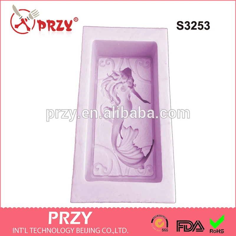 2D handmade mermaid soap silicone mold