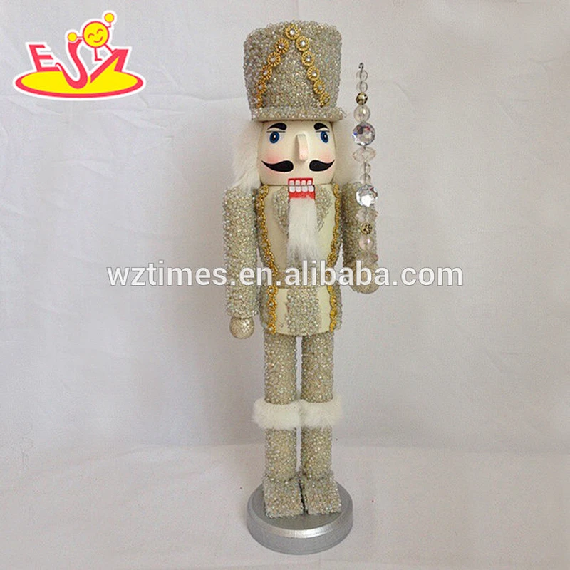 wholesale high quality wooden toys children like large christmas nutcrackers W02A069B