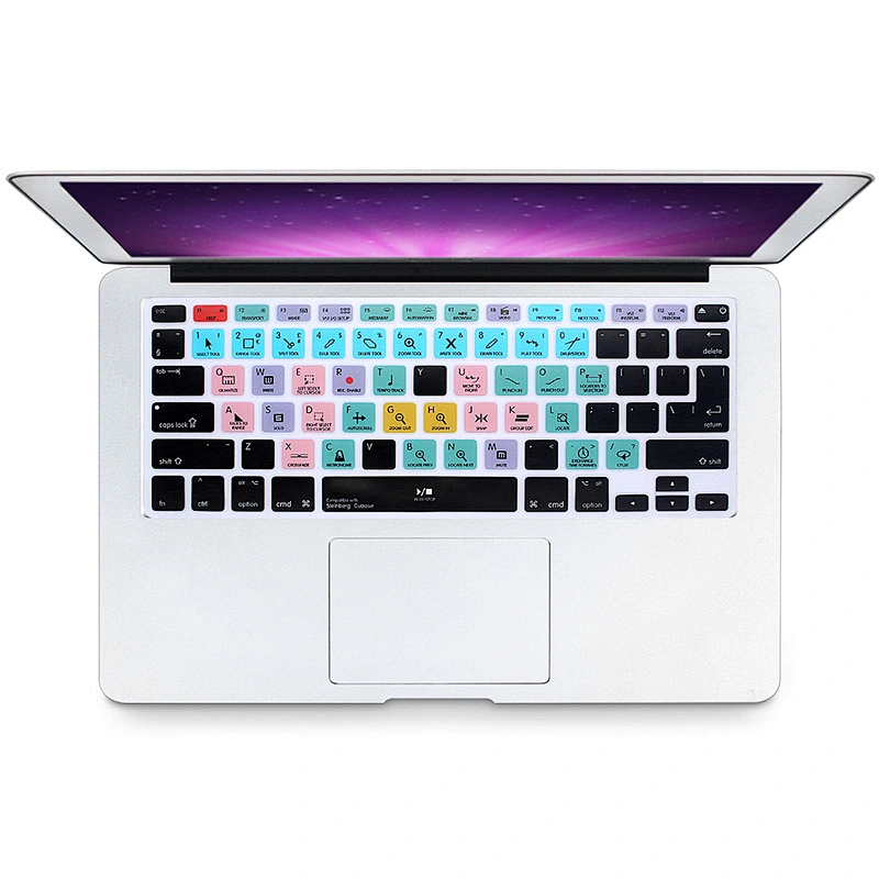 Custom Products Waterproof Steinberg Cubase Silicone odm shortcuts printer dust cover for mackbook pro keyboard cover
