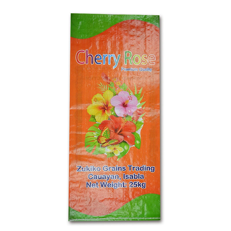 Color printing woven polypropylene king basmati rice bag 25kg wholesale