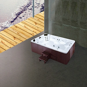 On Sale Luxury Freestanding Outdoor Spa Acrylic Whirlpool Massage Bathtub 8 Persons Hot Massage Bathtub Hydromassage Hot Tub
