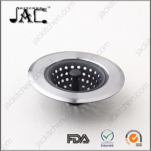 High Quality Silicone Stainless Steel Sink Strainer with Stopper
