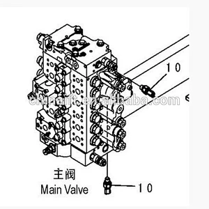 original main control valve for PC56-7 excavator