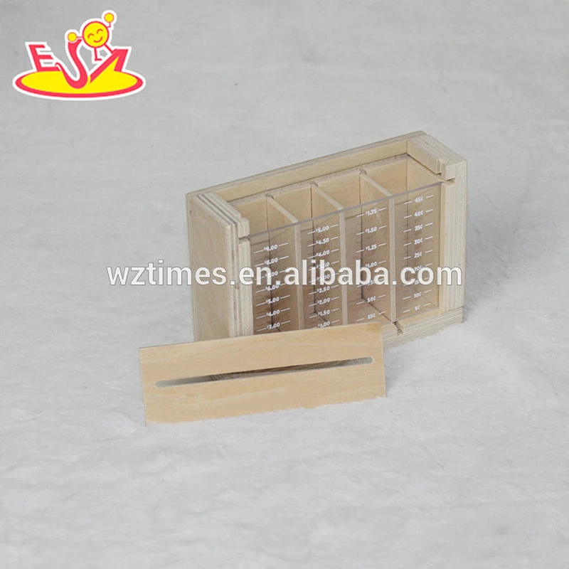 2018 new fashion children toys wooden coin bank W03B050