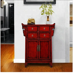 chinese antique oriental lacquer wooden storage chest cabinet furniture