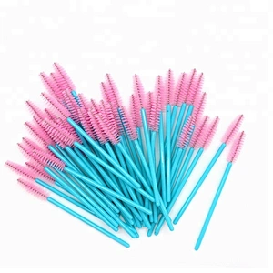 private label 120pcs disposable eyelash extension brush mascara wands lashes makeup brush applicator for eyelash extensions