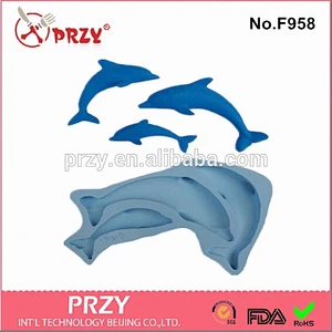 3d silicone dolphin fondant mold silicone cake mold cake decoration tools