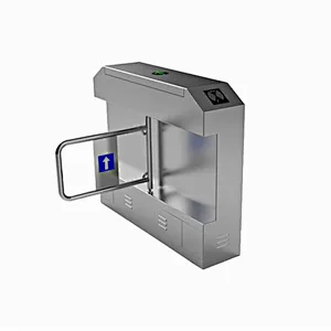 Shopping Mall Automatic Half Height Swing Turnstile With QC Code Reader