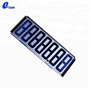 Segment LCD Monitor 7Digits Panel Replacement TN LCD Screen